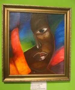 A striking painting by an 18-year-old student of Foga Road High School in Denbigh, Clarendon.