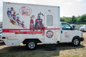 The Colgate mobile dental unit - ready for the road...