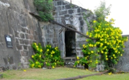 A doorway in Fort Frederick, St. George's, Grenada, which was built by the French in 1779 but taken over by the British.