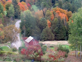 A typical barn near St. Johnsbury, Vermont.